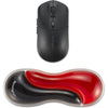 Kensington slim duo gel souris trackball repose-poignet support de poignet (rouge noir)