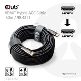 Câble AOC hybride HDMI Club 3D 8K60Hz 4K120Hz 30m (noir) - afbeelding 6