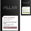 Pack de voyage Pillar Performance triple magnésium 15x5g