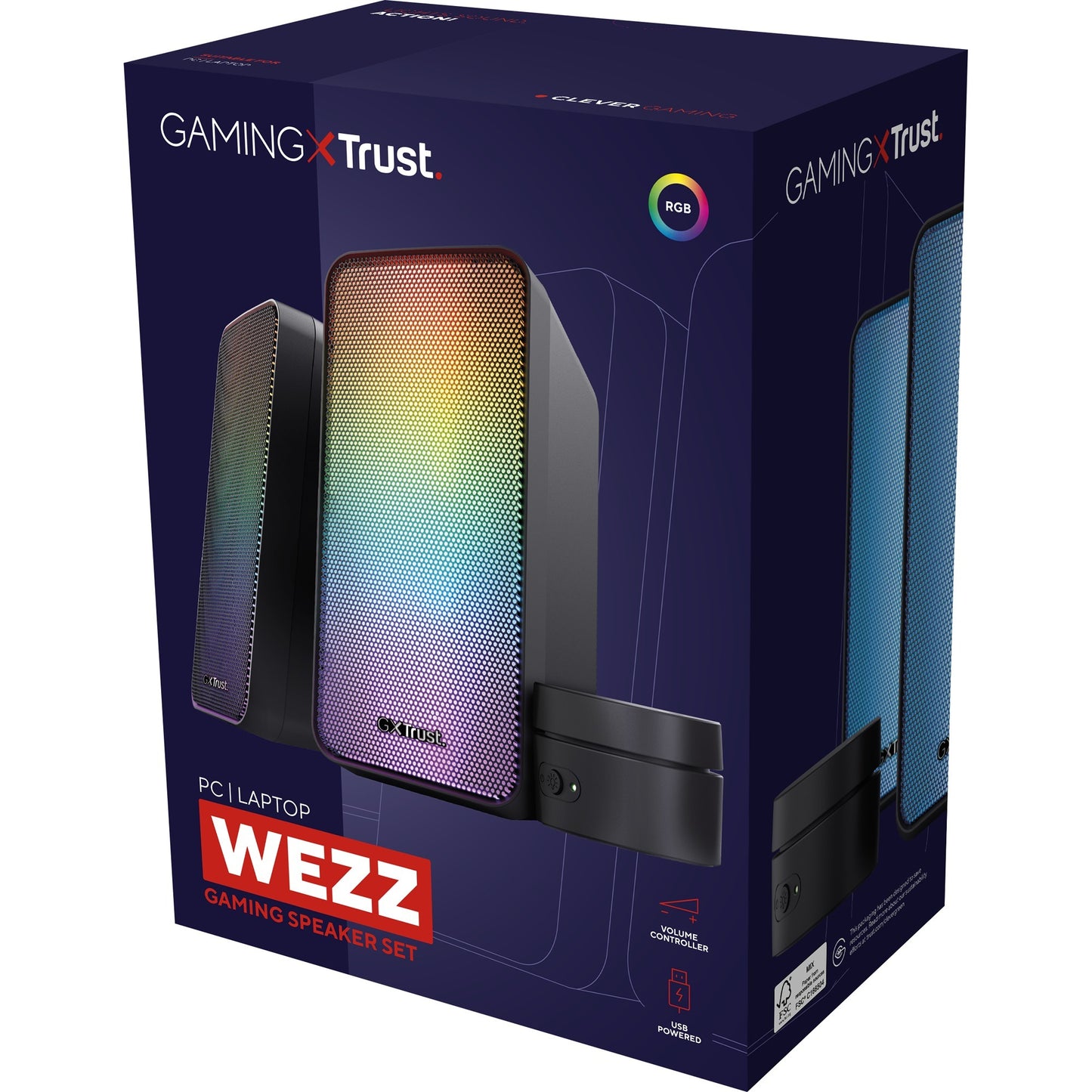 Trust GXT 611 WEZZZLIMING 2.0 RVB Speaker Sett