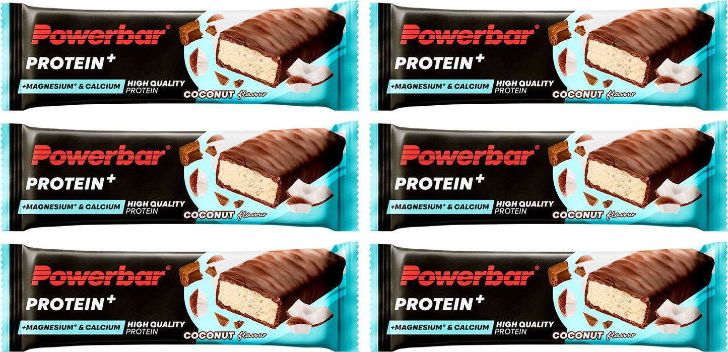 Powerbar barre protéinée plus calcium magnésium noix de coco 5+1 x 35g