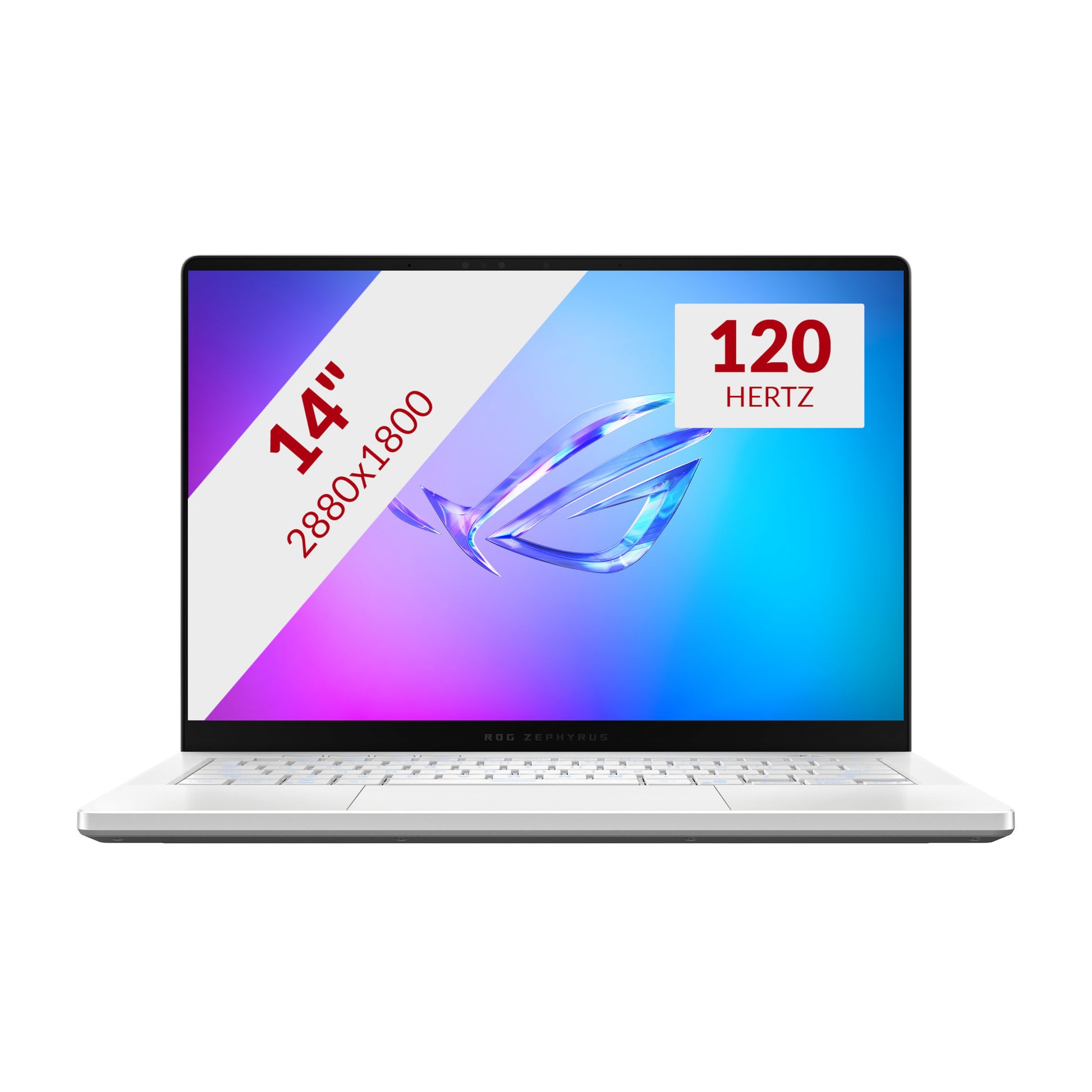 Ordinateur portable de jeu Asus Rog Zephyrus G14 Ga403up-QS001W 14 Copilot+ (Blanc | Ryzen 9 270 | RTX 5070 | 32 Go | SSD 1 To | OLED)