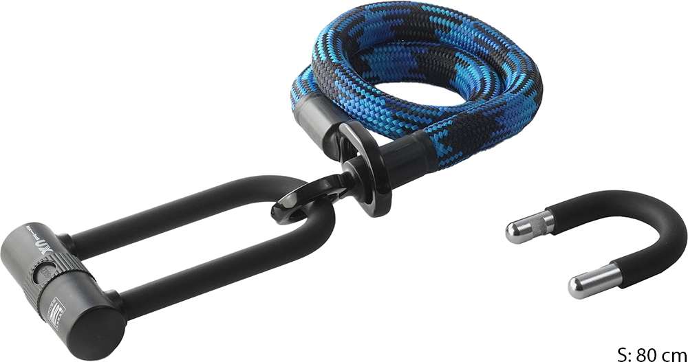 Oeillet Texlock u x - u-lock incl. câble textile avec âme en acier