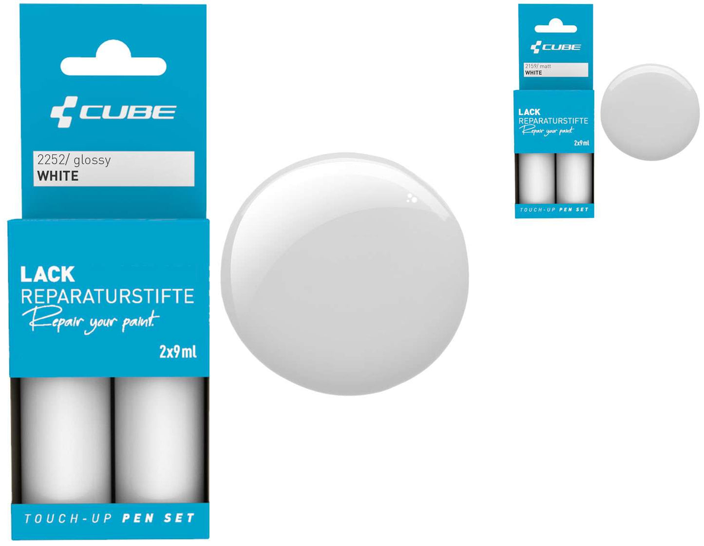 Set de stylos de retouche Cube blanc