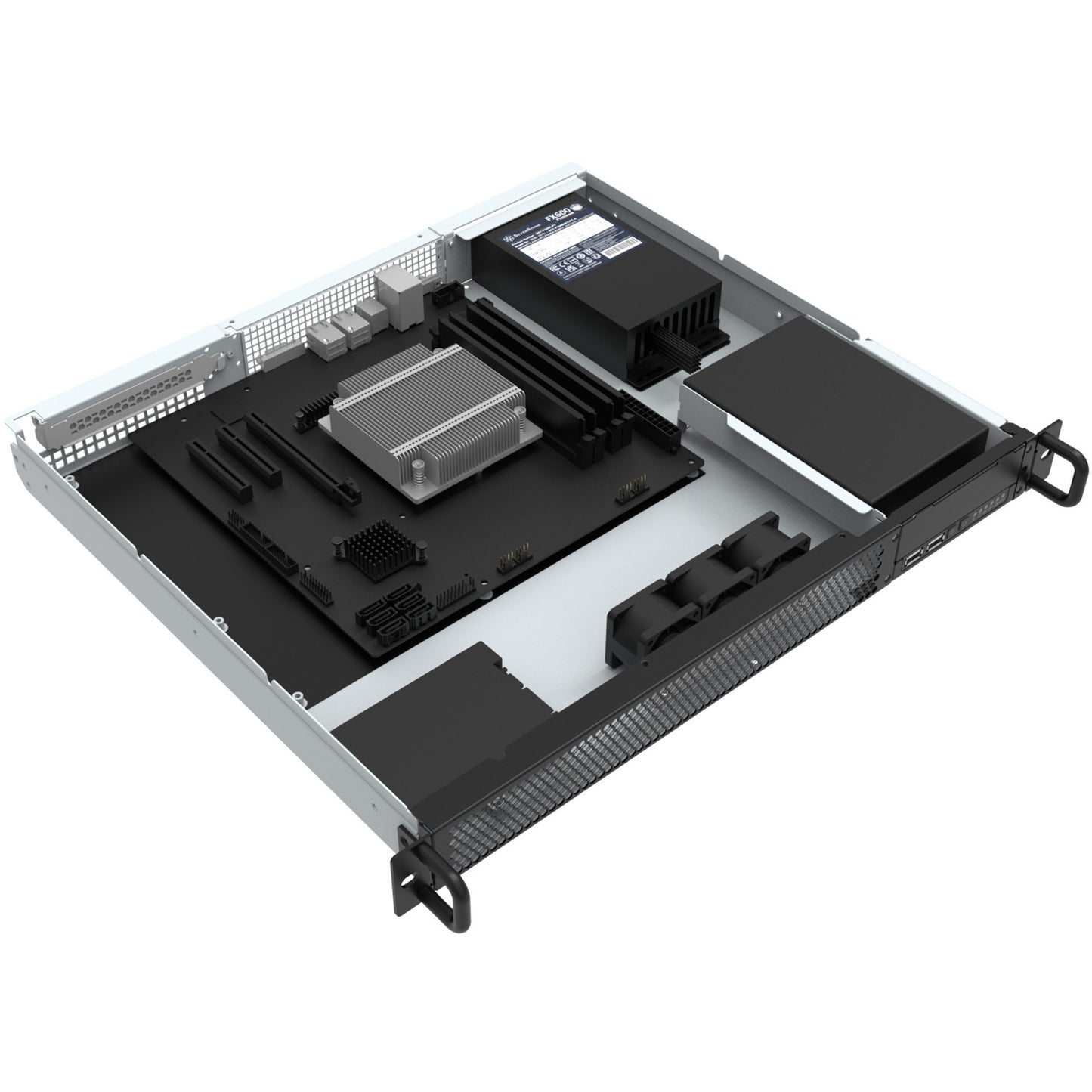 Silverstone rm100 1u montage en rack, rack, boîtier de serveur