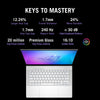 Ordinateur portable de jeu Asus Rog Zephyrus G14 Ga403um-QS024W 14 Copilot+ (Blanc | Ryzen 9 270 | RTX 5060 | 16 Go | SSD 1 To | OLED)