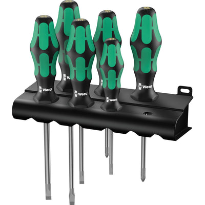Set à tournevis WERA 334 335 6 Kraftform Plus, Lase