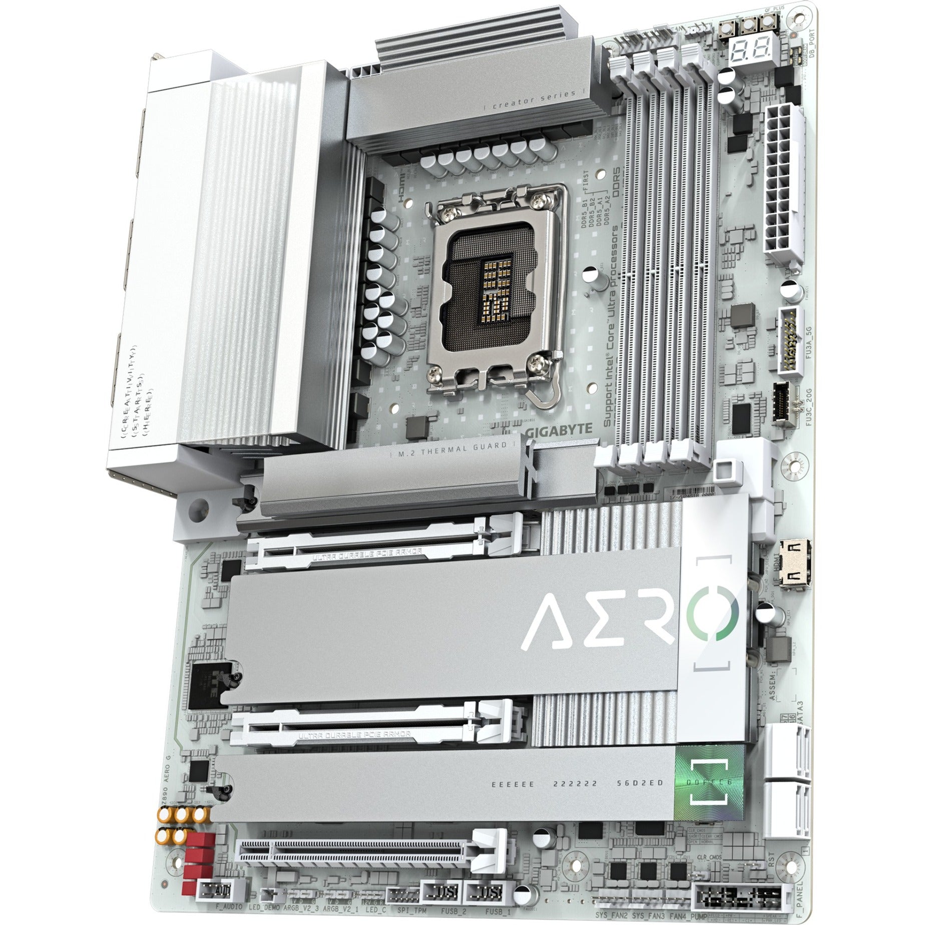 Gigabyte Gigabyte Z890 Aero G, ATX, LGA1851, Intel® Core ™ Ultra, 4x DDR5, 2,5 GBE X2, Wi-Fi 7, USB4, blanc
