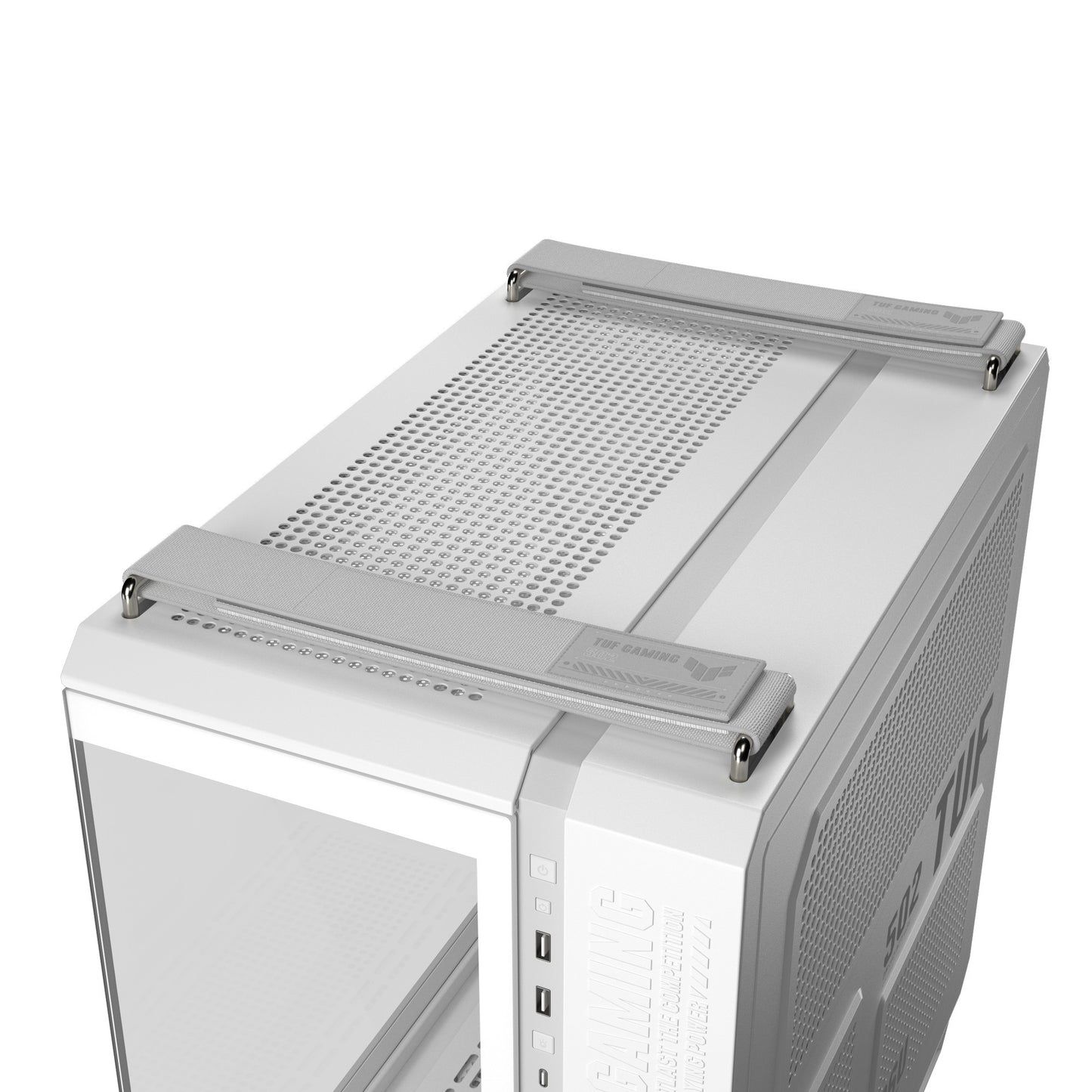 Boîtier tour midi Asus tuf gaming gt502 horizon argb (blanc | 3x usb-a | 1x usb-c | verre trempé)
