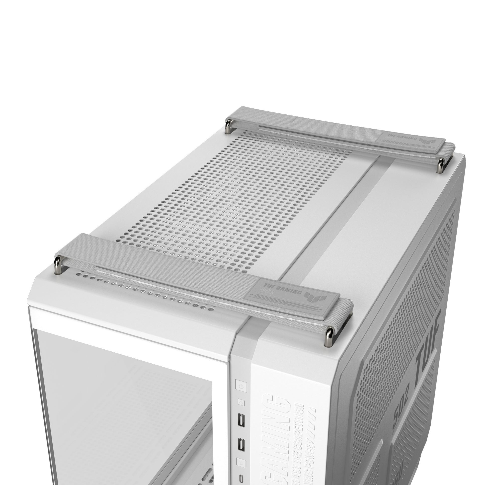 Boîtier tour midi Asus tuf gaming gt502 horizon argb (blanc | 3x usb-a | 1x usb-c | verre trempé)
