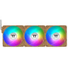 Thermaltake ct120 ex reverse argb sync ventilateur de refroidissement PC sable de gravier (pack de 3 ventilateurs) ventilateurs de boîtier (marron clair, 3 pièces, 120 x 120 x 25 mm, pwm)