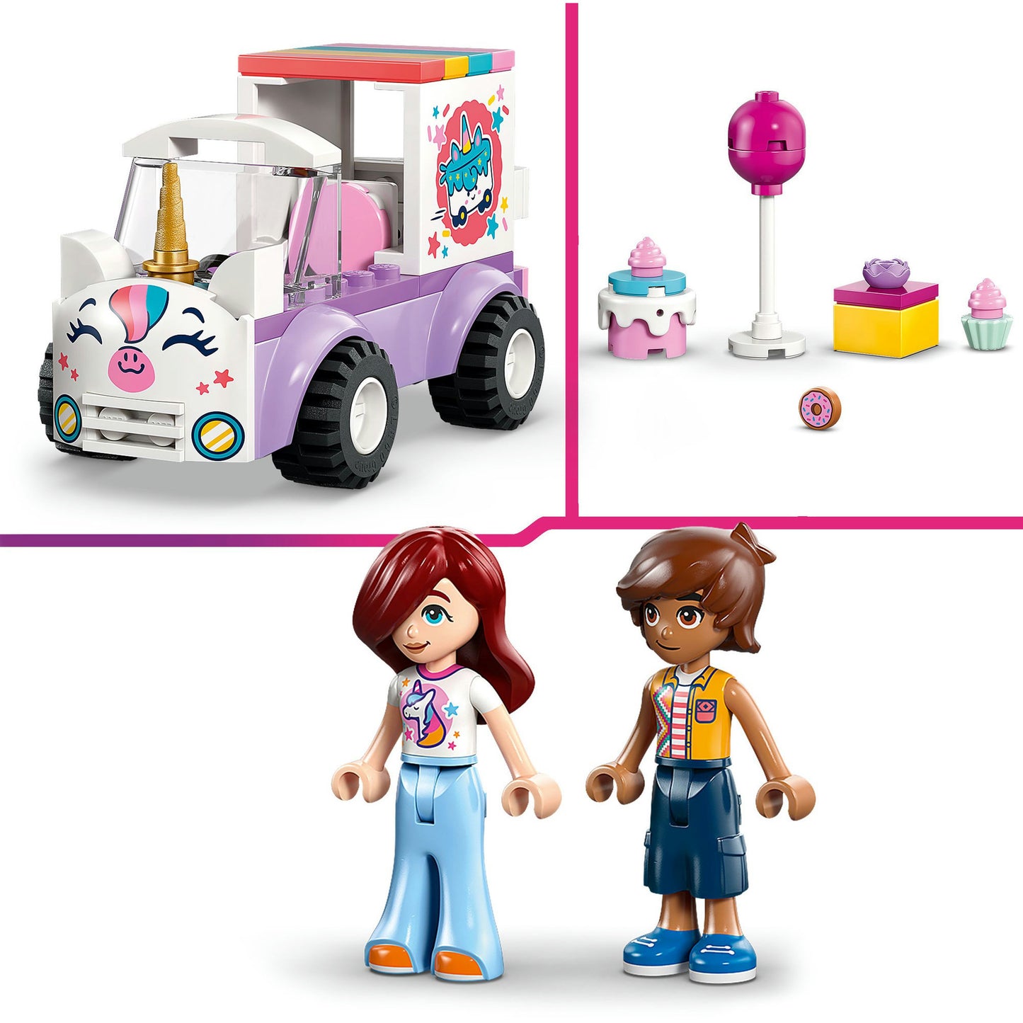 LEGO Friends 42675 Voiture de livraison de gâteau licorne | 2 pièces