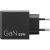 Lenovo double USB-C (65 W) gan (noir, 2x USB-C, alimentation)