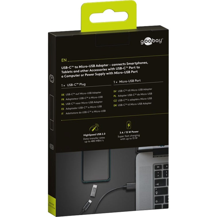 Adaptateur GOOBAY USB-C à micro-USB