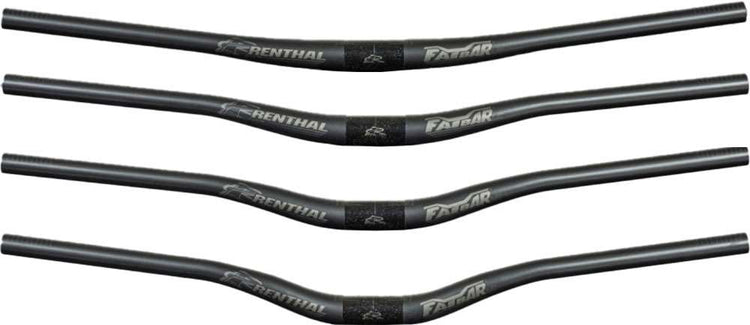 Guidon Renthal v3 fatbar lite en carbone riser 760 mm