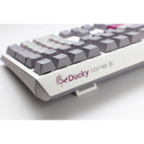 Ducky one 3 mist gray, clavier (gris clair, disposition américaine, rouge cerise mx, led rgb, pbt double-shot, remplaçable à chaud, mécanique charlatan) - afbeelding 7