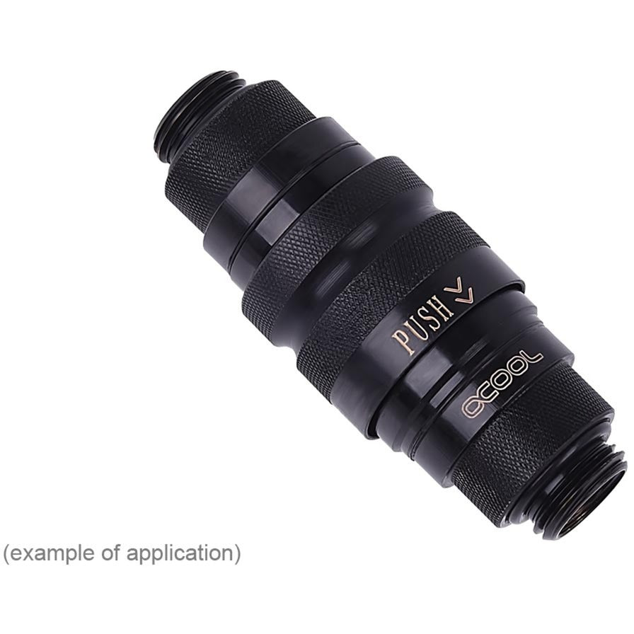 Alphacool eiszapfen bouchon à dégagement rapide g1 4 ag - fermeture noir profond (noir)