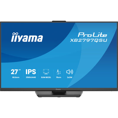 Moniteur Iiyama prolite xb2797qsu-b1 27 (noir (mat), HDMI, port d'affichage, USB, audio)