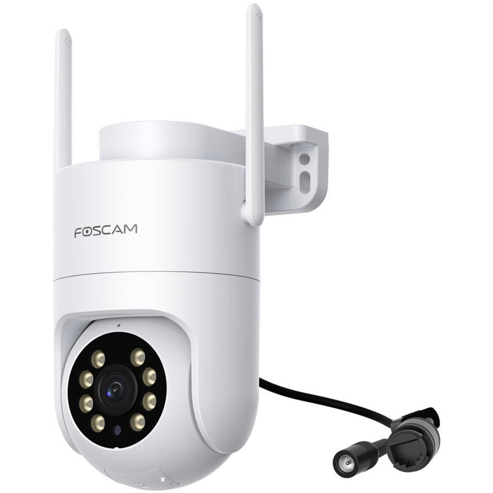 Foscam PD8, caméra de sécurité 4K 8MP double bande WiFi 6 PT (blanc)
