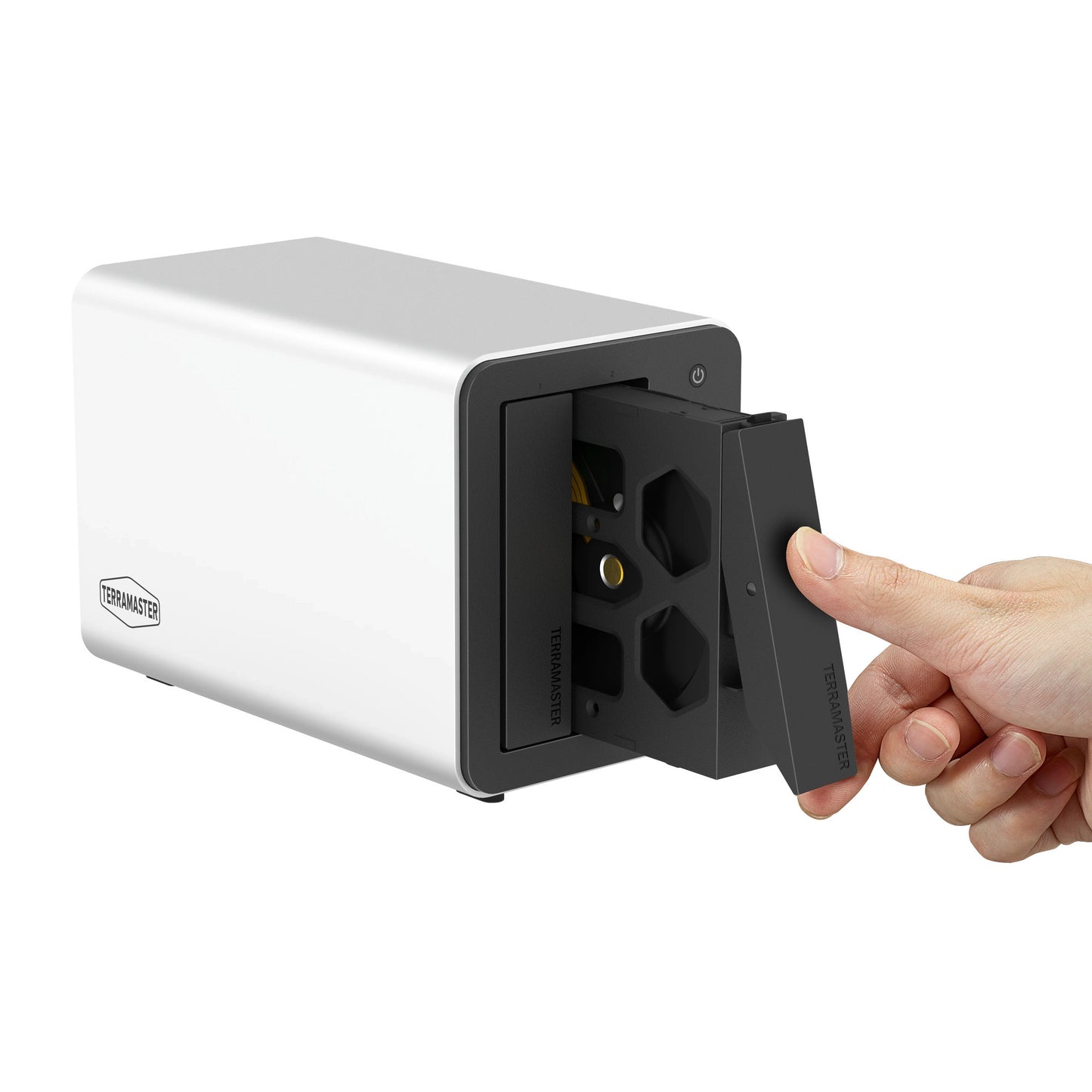 Terramaster f2-425 plus nas (blanc, 2x 5GBe, HDMI, USB)