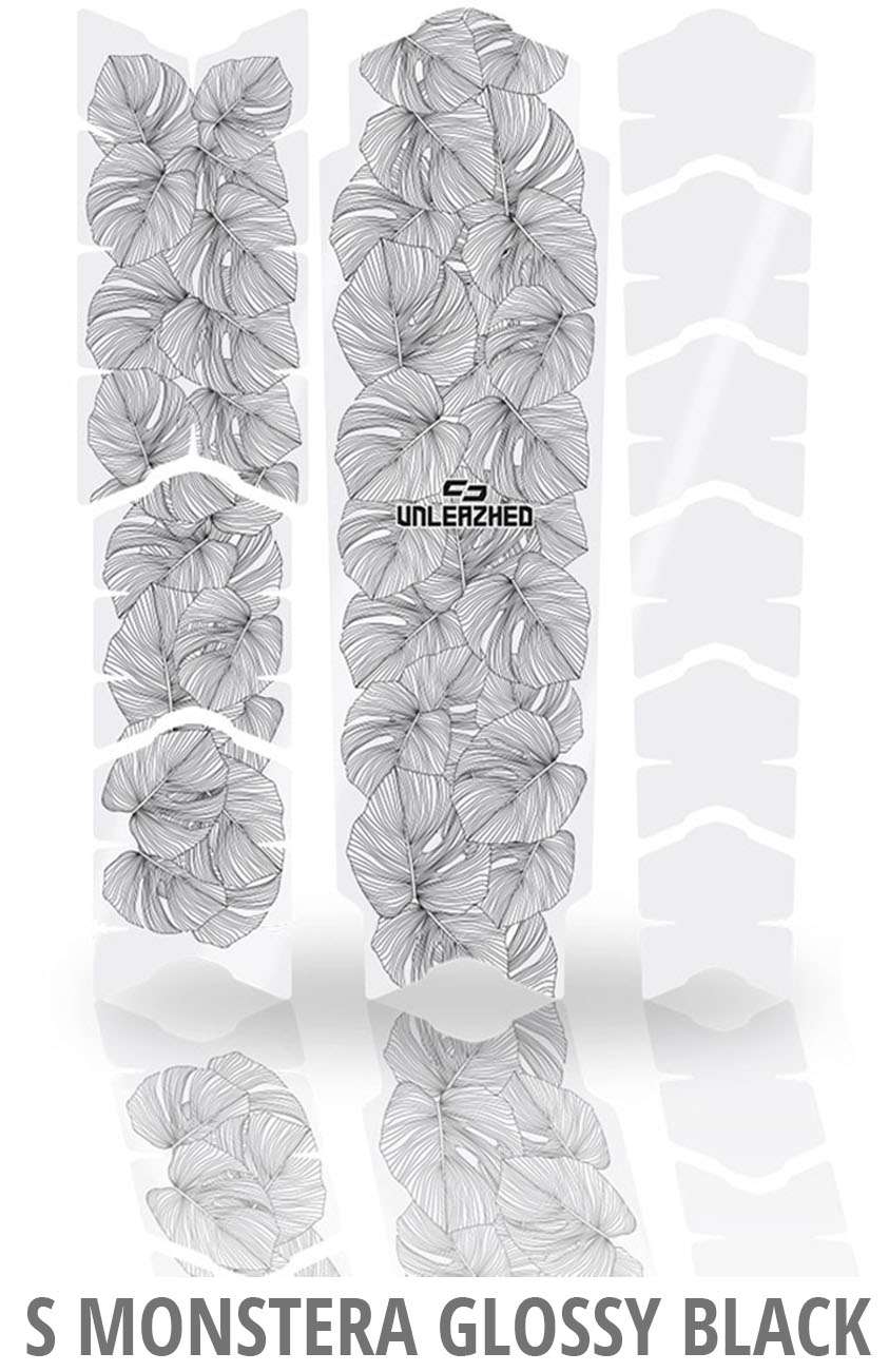 Film de protection de cadre Unleazed monstera noir brillant