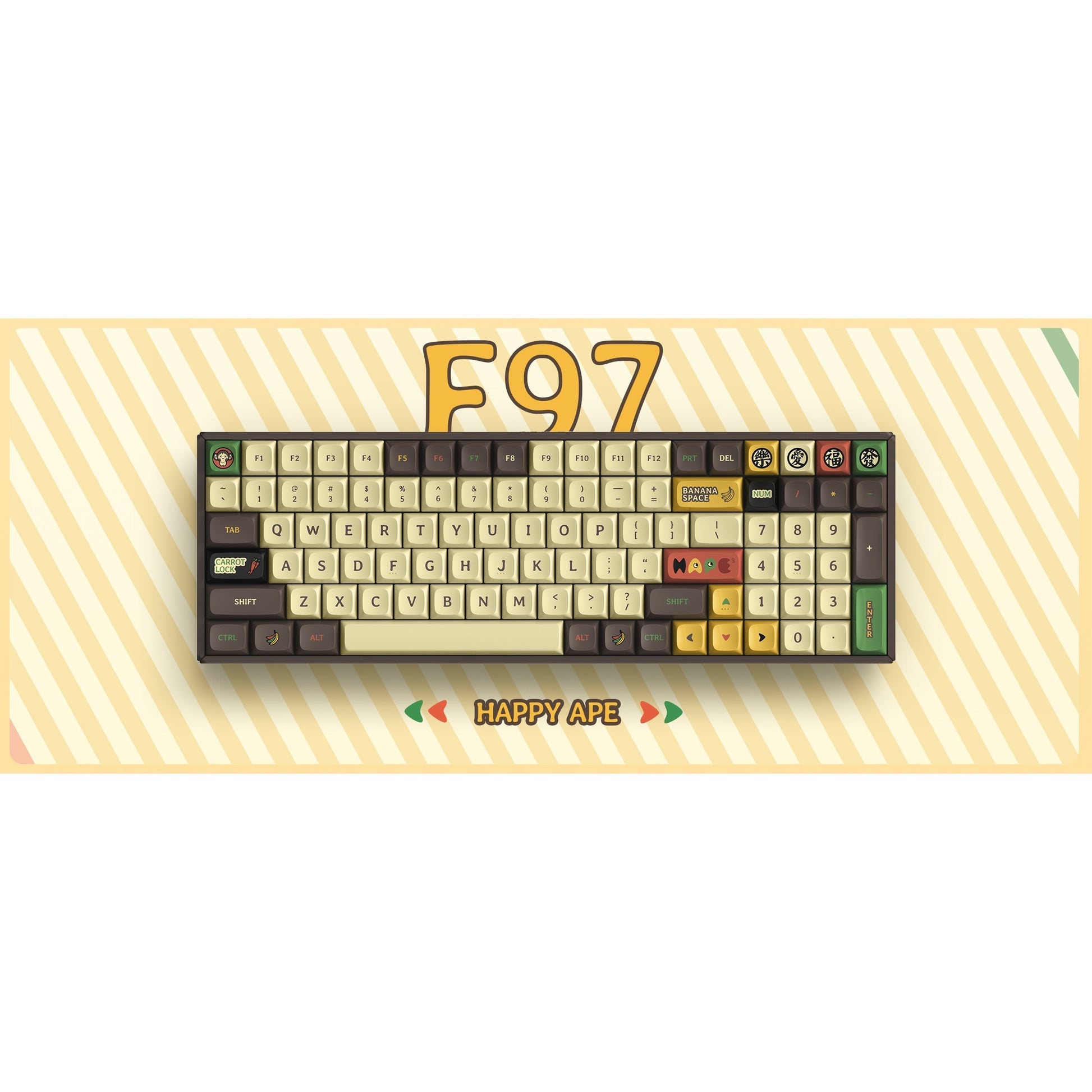 IQUnix F97 Happy Ape Wireless Mechanical Clavier