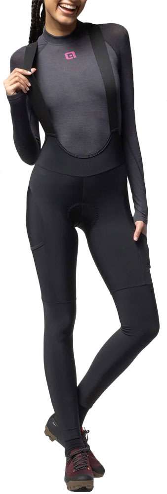 Alé stone cargo 2.0 - cuissard à bretelles femme avec peau de chamois