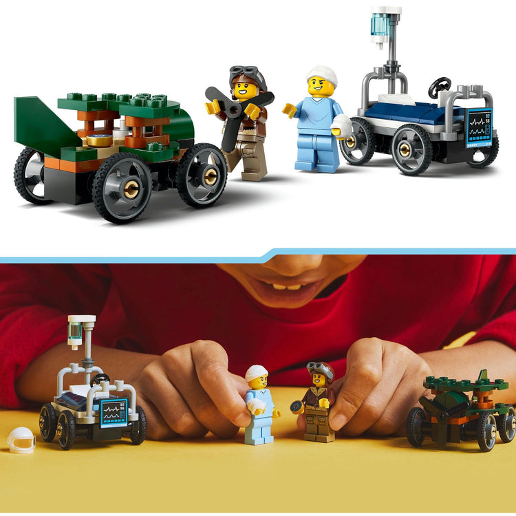 LEGO LEGO CITY 60459 RACK CAR PACK: avion Vs. lit d'hôpital