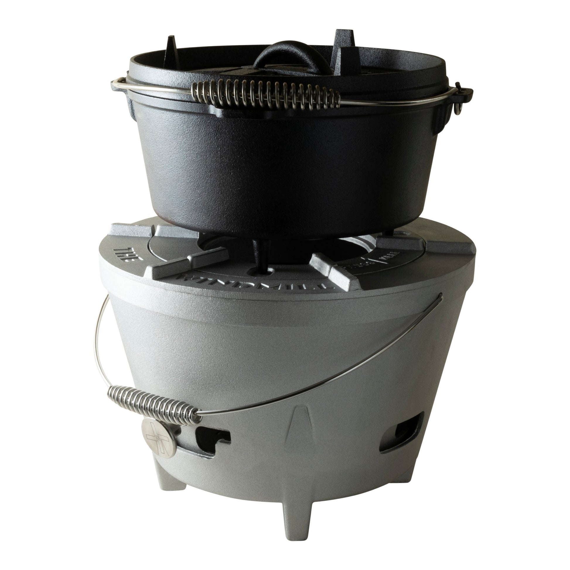 The Windmill Dutch Oven Poêle de cuisson 4,5 qt (noir, ø 25,5 cm | 3,8 litres)