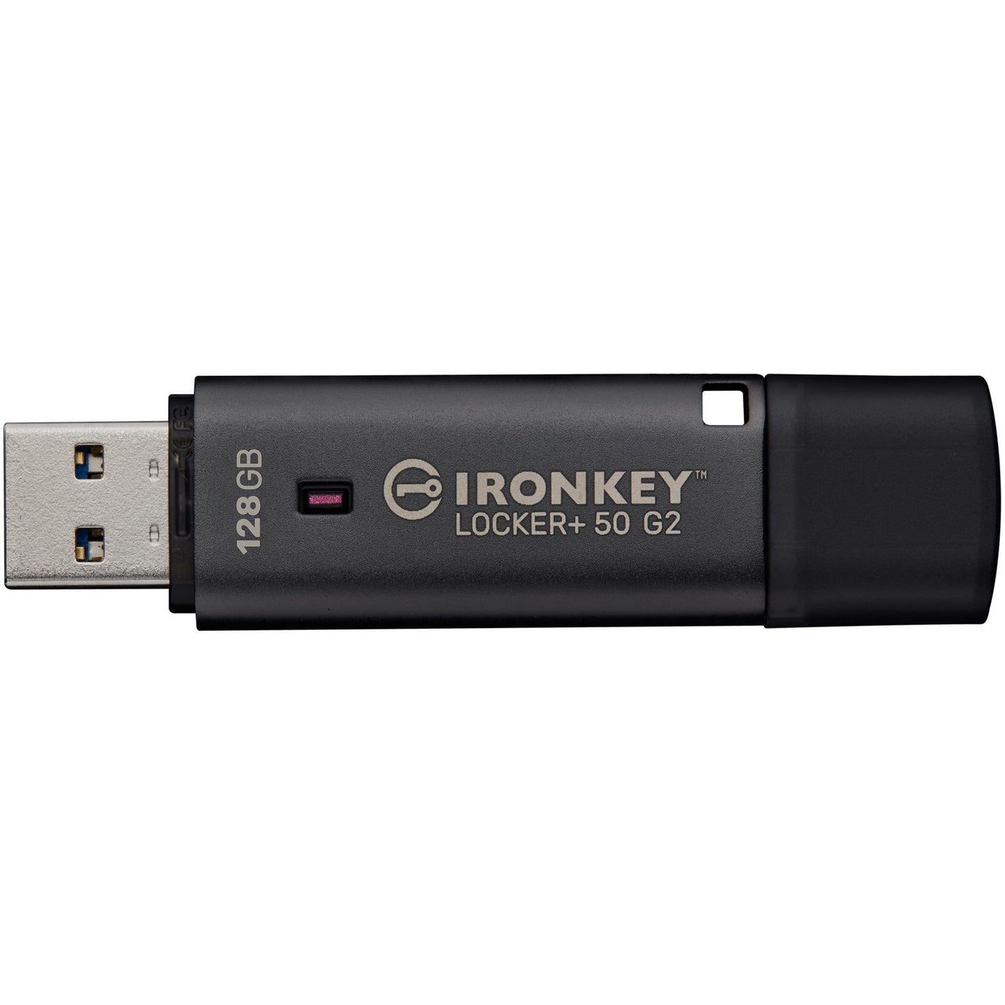 Kingston ironkey locker+ 50 g2 clé USB 128 Go clé USB (anthracite, USB-A 3.2 gen 1)