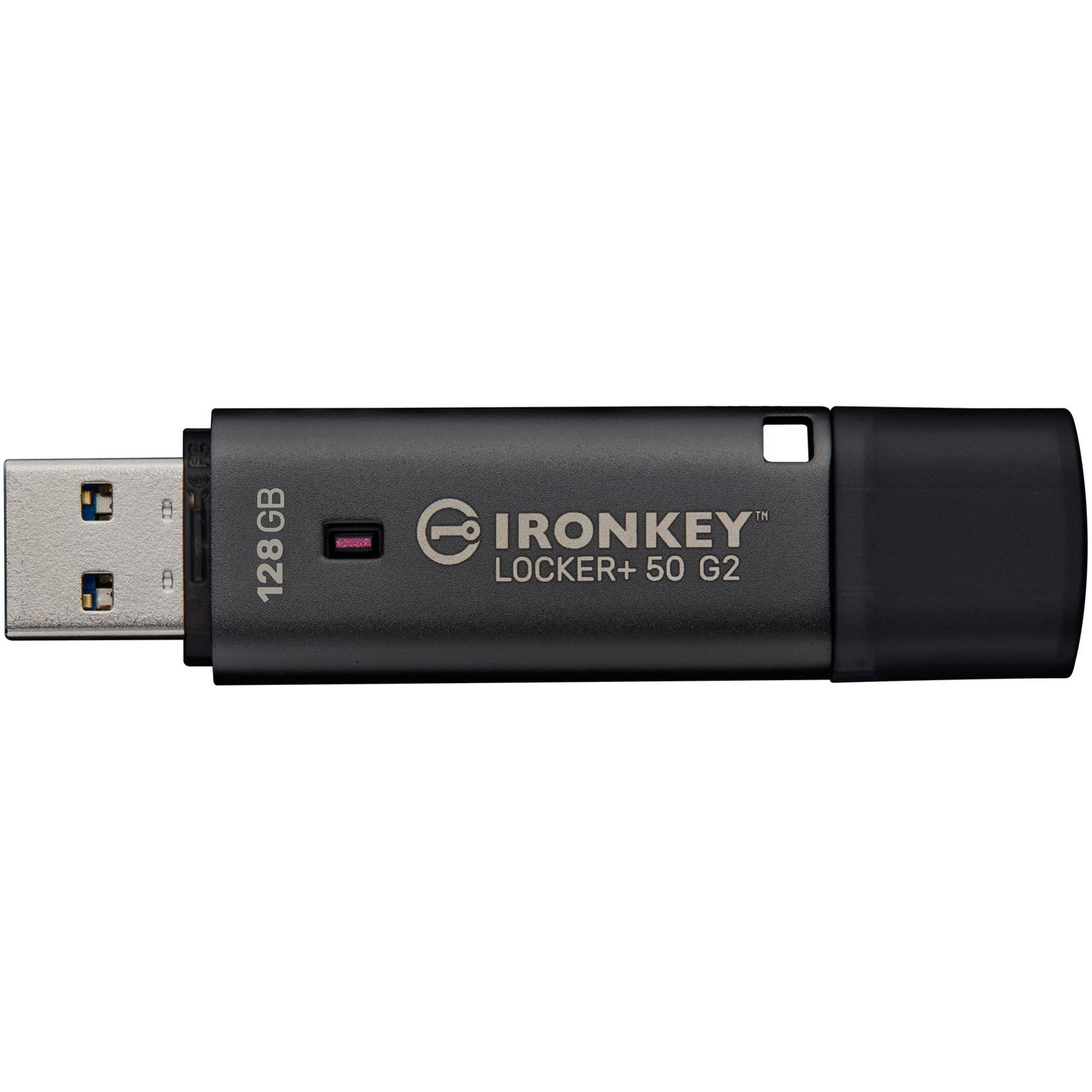Kingston ironkey locker+ 50 g2 clé USB 128 Go clé USB (anthracite, USB-A 3.2 gen 1)