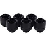 Alphacool eiszapfen 16 Raccord de raccord à compression 10 mm (noir, 6 pièces) - afbeelding 1