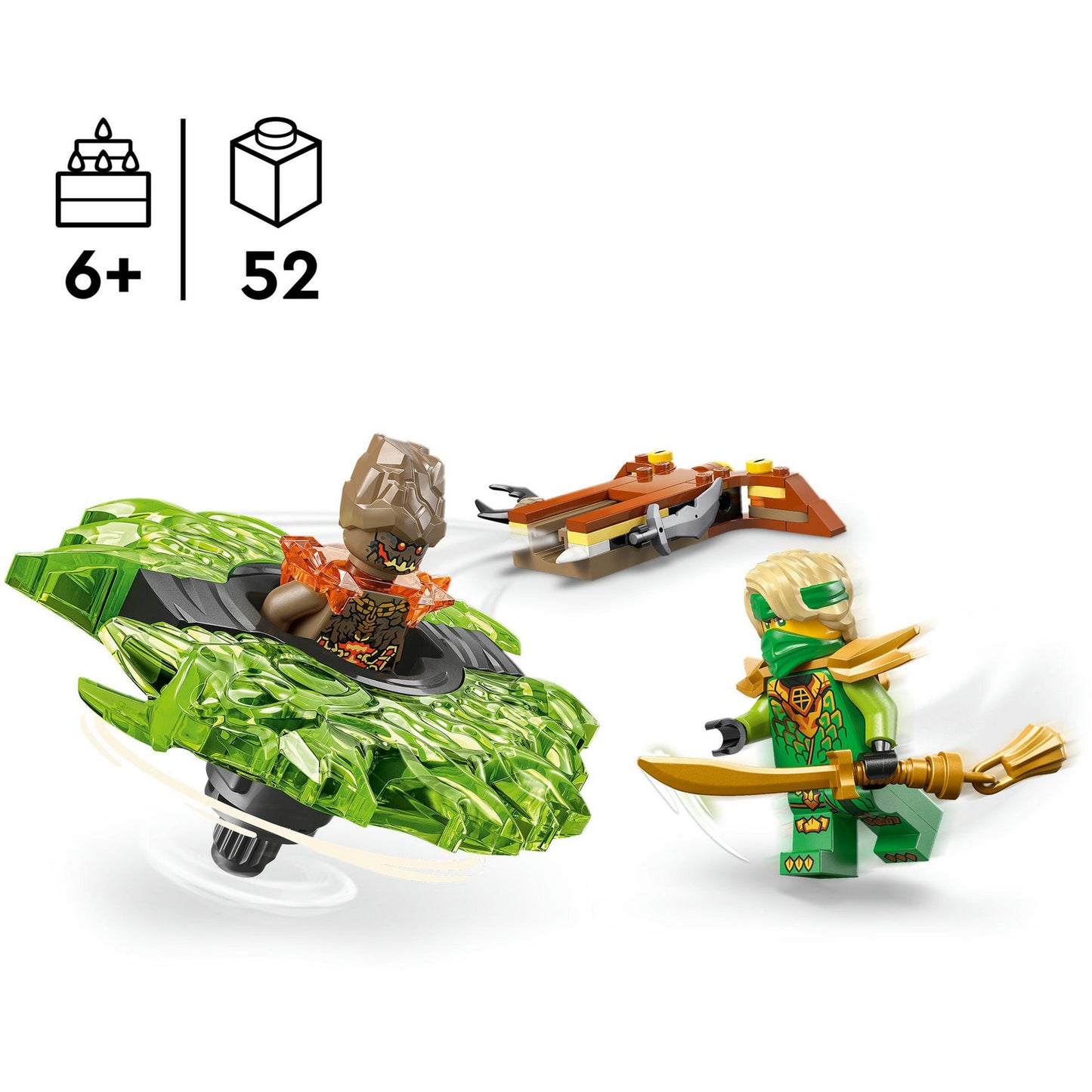 Lego Ninjago 71850 Lloyd contre la terre échantillon dans spinner | 2 pièces