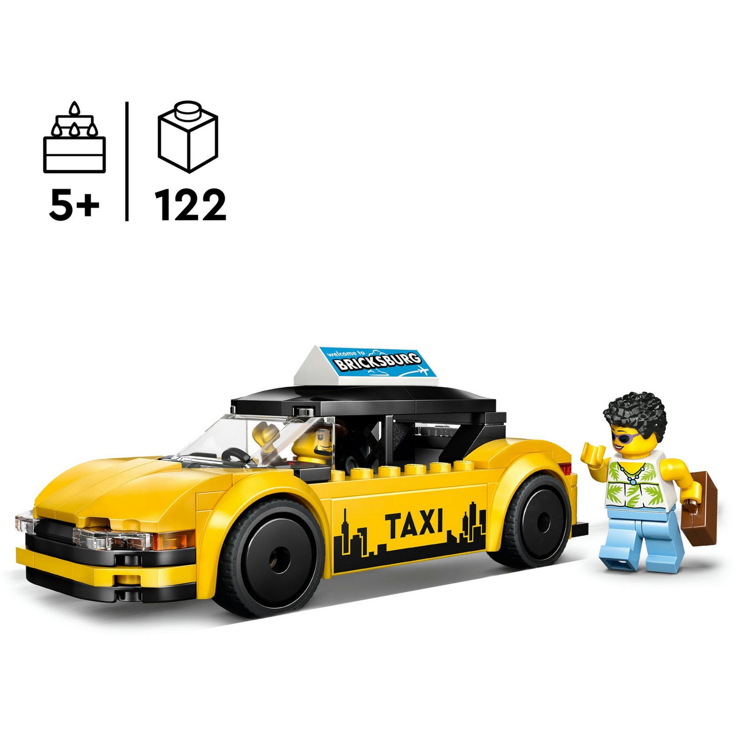 Lego city 60487 le taxi jaune