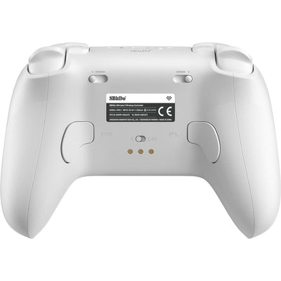 Manette sans fil 8bitdo Ultimate 2 (blanc, Bluetooth 2,4 GHz, USB, PC)