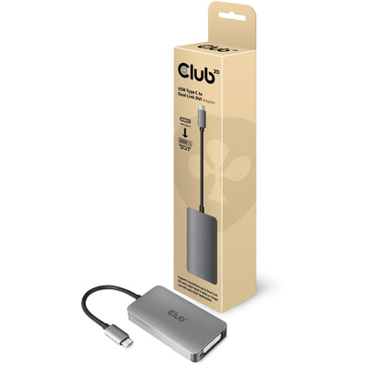 Club 3D USB Type C à DVI-I Adaptateur actif DVI-I Dual Link