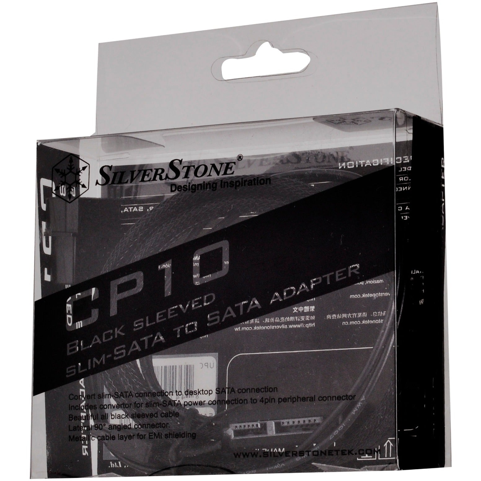 Silverstone Slim SATA 2-en-1 Câble de données + Adaptateur d'alimentation