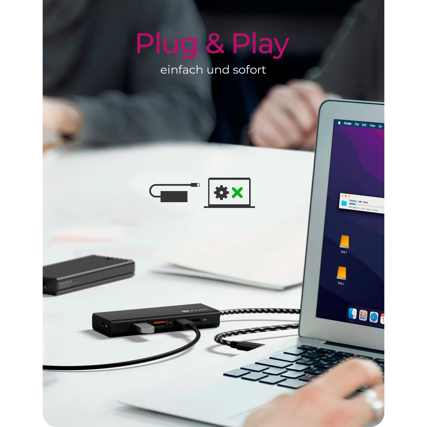 Hub 4-Fever Box Icy avec USB-C 3.2 Gen 2