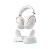 Mchose V9 Turbo+ Casque de jeu supra-auriculaire magnétique sans fil (or blanc brillant, Nintendo Switch, Playstation 4, Playstation 5, mobile, PC, Bluetooth USB 2,4 G)
