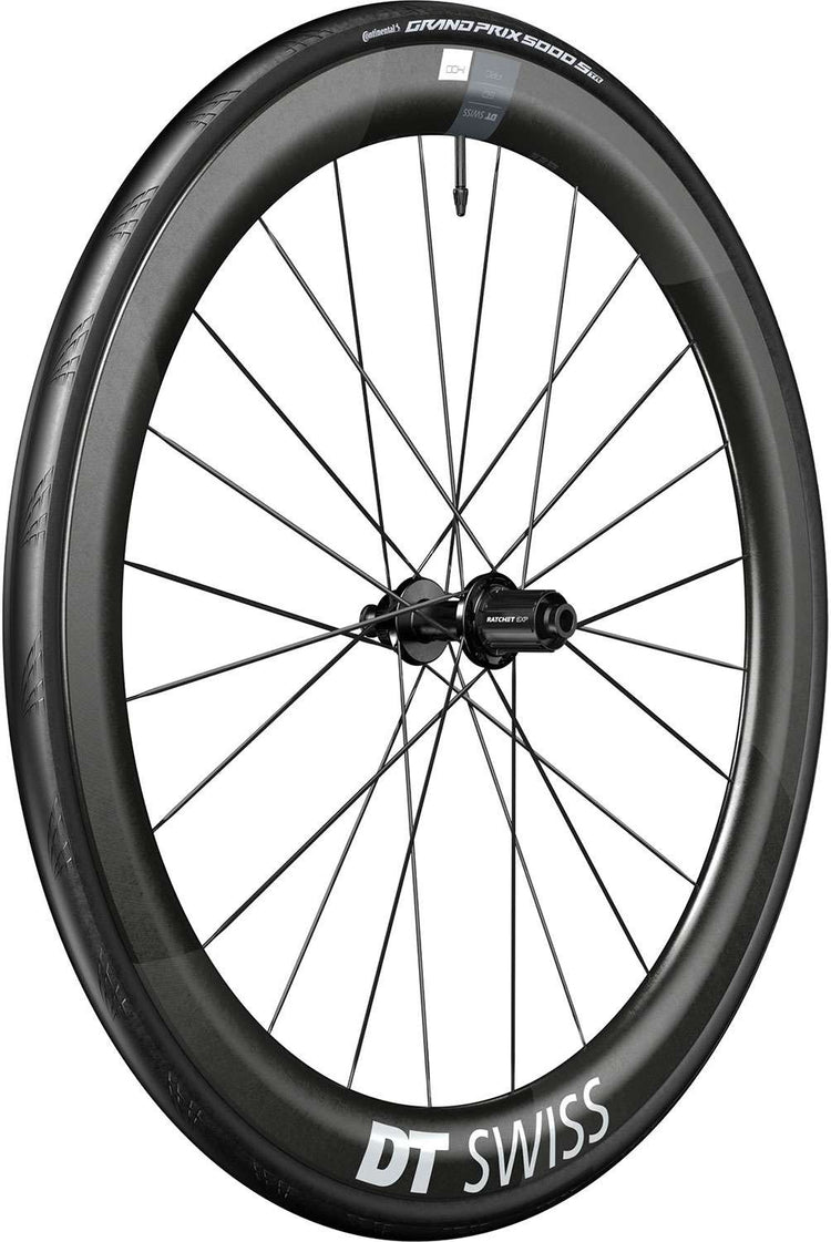 Roue Arrière DT Swiss Arc 1400 Dicut® WTS 50 cl Shimano HG Carbone