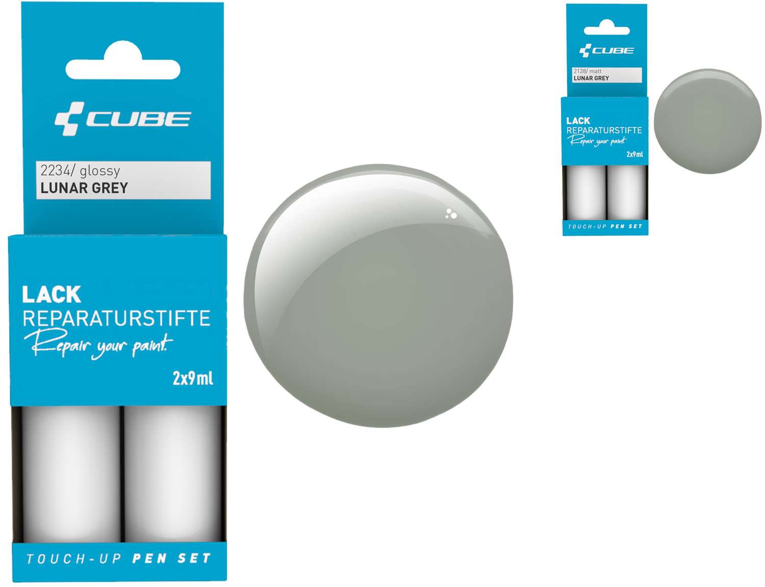 Set de stylos de retouche Cube gris lunaire