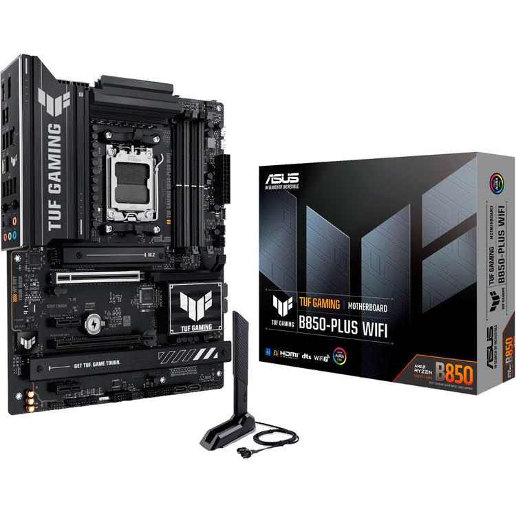 Carte mère Asus Tuf Gaming B850-Plus Wi-Fi Socket AM5 (RAID, 2,5 Go-LAN, Wi-Fi 7, BT, Son, ATX)