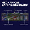 Trust GXT 871 Zora Clavier de jeu mécanique, clavier de jeu (noir, disposition américaine, rouge Huano)