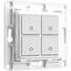 Interrupteur mural Shelly 4 boutons (blanc)