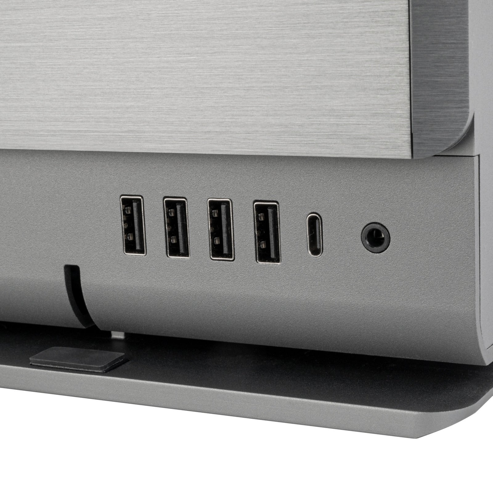 Boîtier Silverstone Crown 04 HTPC (gris foncé | 4x USB-A | 1x USB-C)