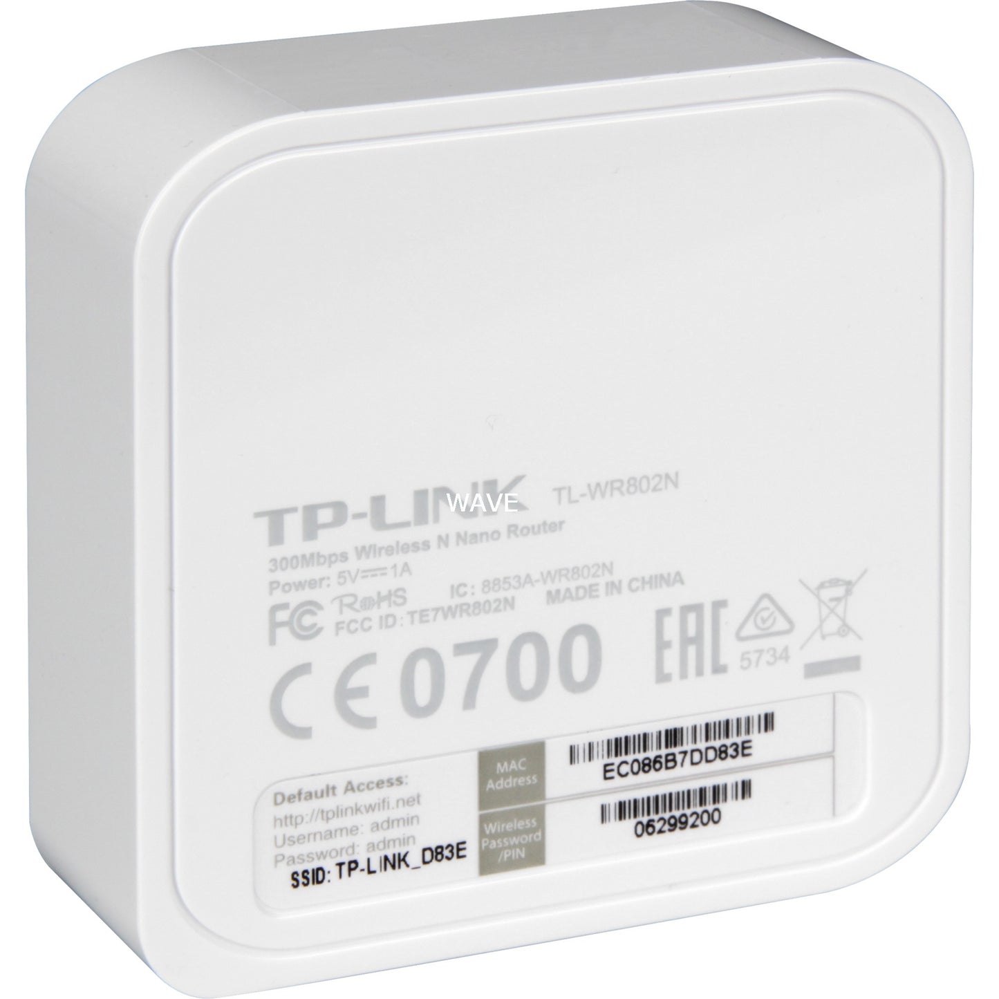 TP-Link TL-WR802N Routeur Nano sans fil 300Mbps