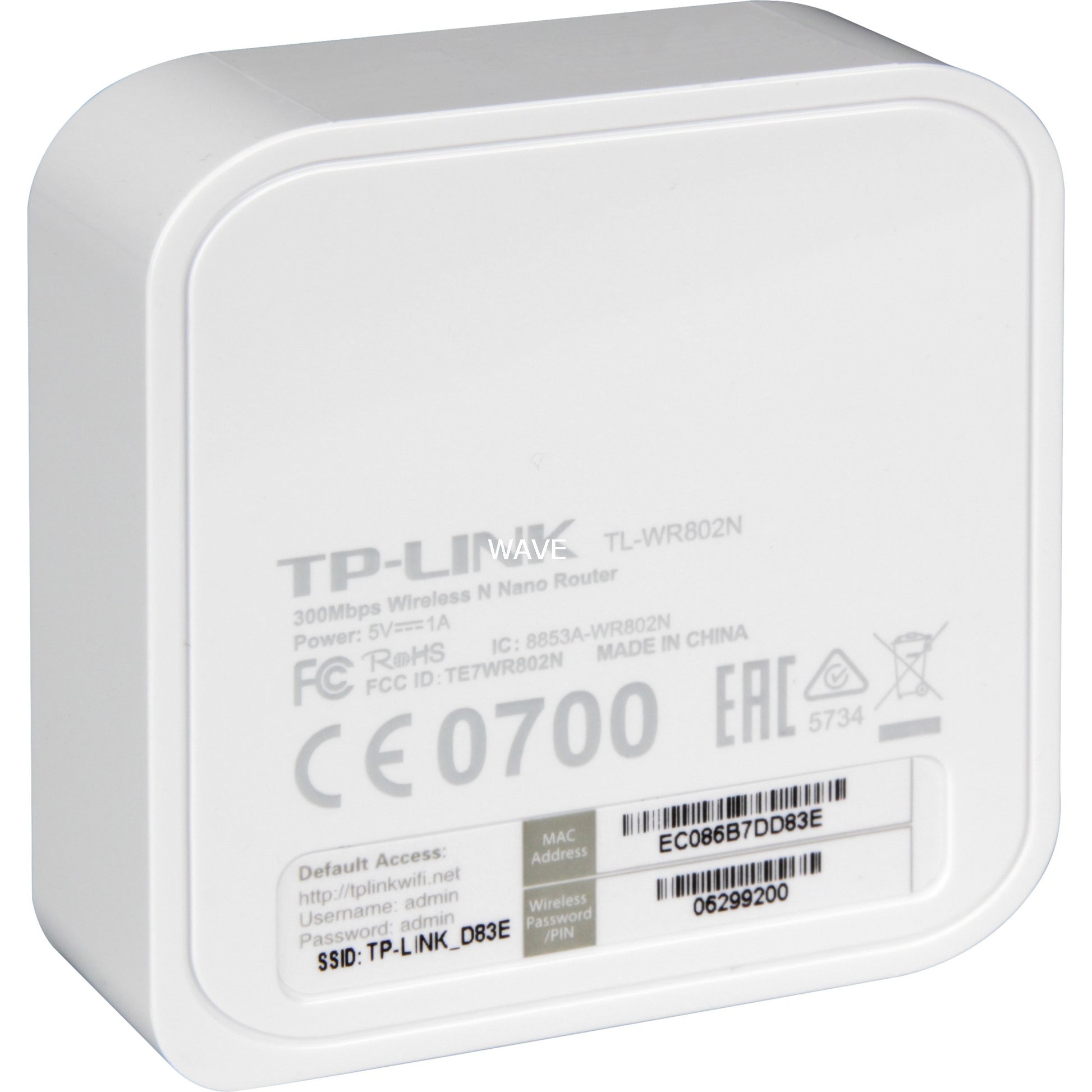 TP-Link TL-WR802N Routeur Nano sans fil 300Mbps