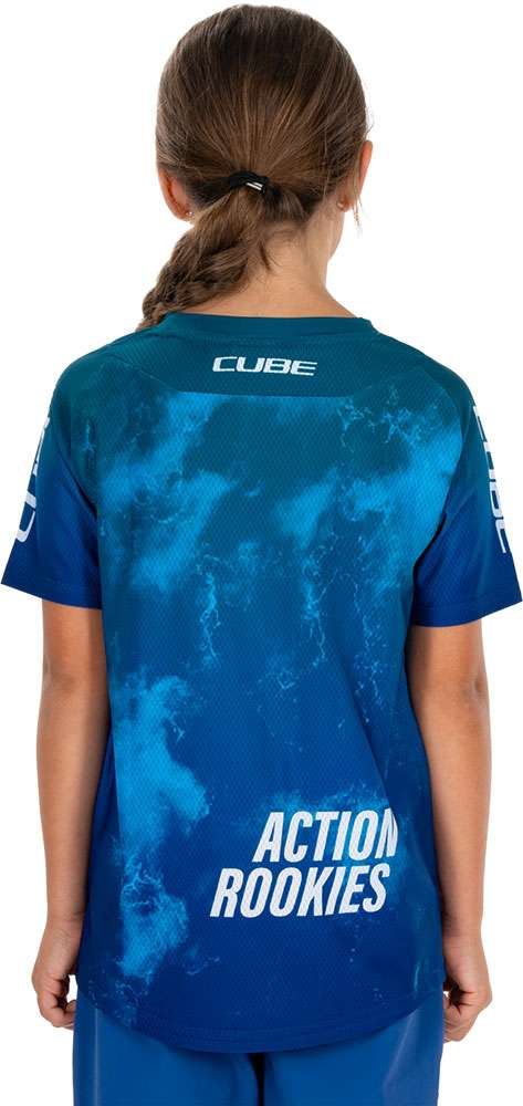 Cube rookie x action team - maillot vtt enfant