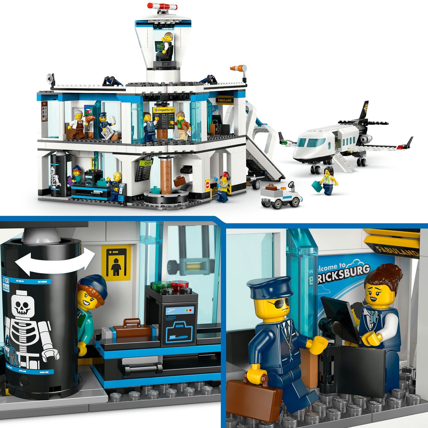 Lego my city 60502 aéroport avec avion