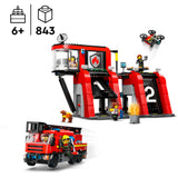 Lego LEGO City 60414 Caserne de pompiers et camion de pompiers - afbeelding 6